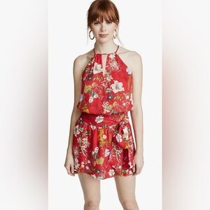 Parker Larissa Sleeveless Floral Silk‎ Mini Dress Sz XS